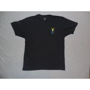 Playboy Tshirt Men Sz L Good Worth & Co. Short Sleeve Double‎ Sided Graphic